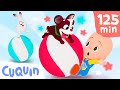 Beach balls! Learn the colors with Cuquin and Ghost | Educational videos for children