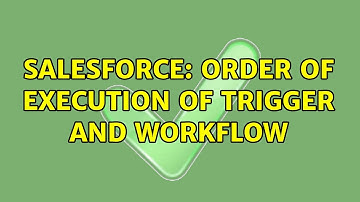 Salesforce: Order of execution of trigger and workflow (2 Solutions!!)