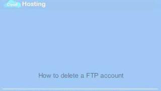 ftp delete account