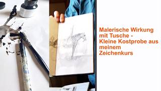 Malerische Wirkung mit Tusche - so entsteht Tiefe