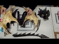 How to make a black and gold  dragon wreath tutorial