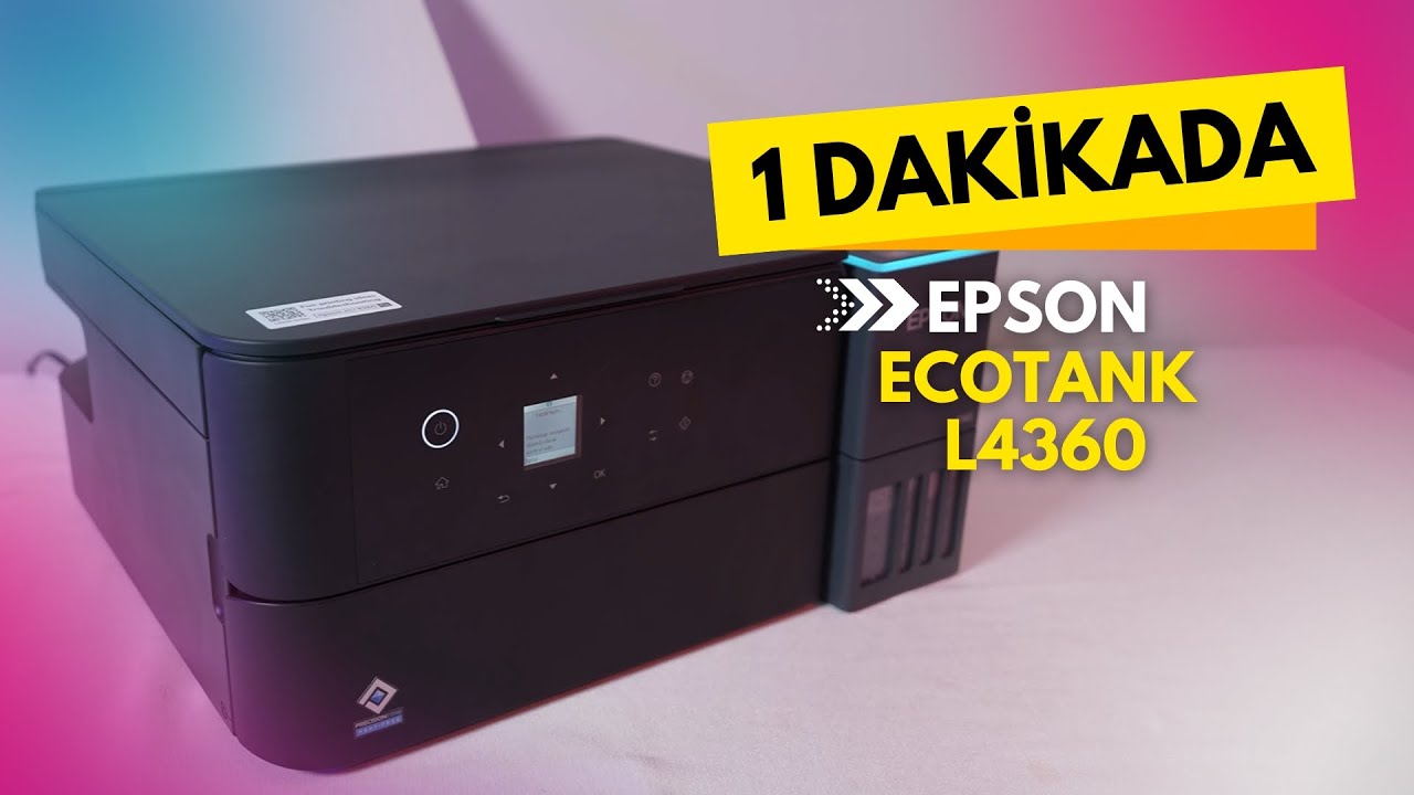 1 Dakikada Epson EcoTank L4360