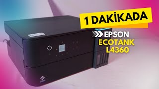 Epson EcoTank L4360 in 1 Minute