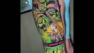 Teenage Mutant Ninja Turtles Tattoo Ideas  Cool Tattoos Inspired on thigh