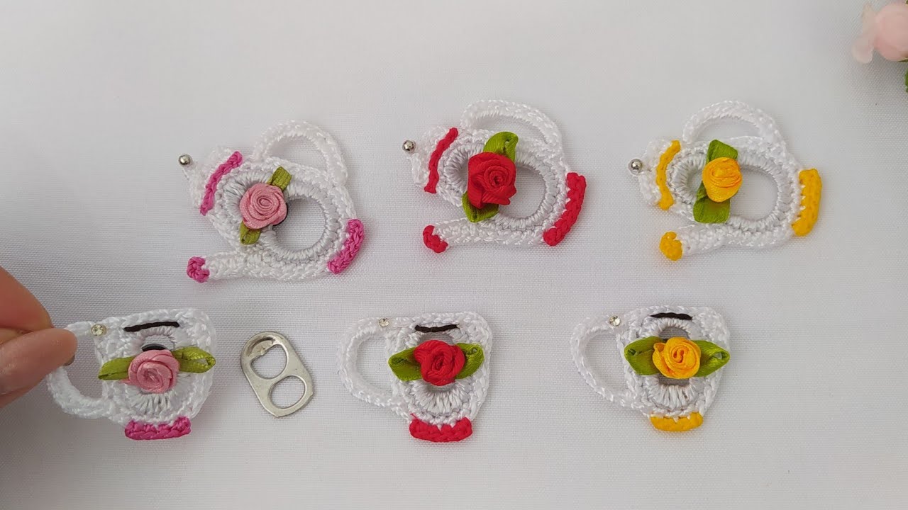 MINI XÍCARA ☕IMÃ DE GELADEIRA RECICLANDO LACRE DE LATINHA♻️