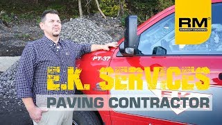 Crushing asphalt and concrete materials