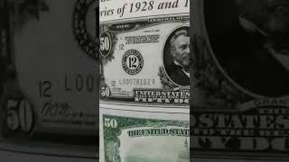 Very rare! Old $50 Bill 1928 Star