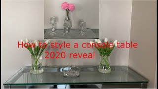 Glam console reveal 2020#Laurens Life Lately # Glam Condo living room tour 2020 # House tour 2020