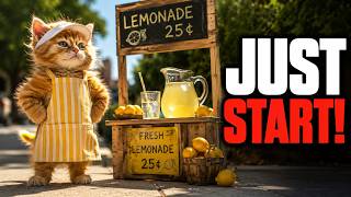 This Tiny Kitten Opened Her Own Lemonade Stand 🍋