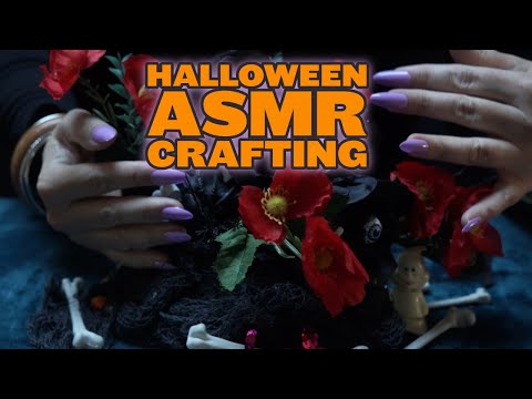 Halloween ASMR Crafting - Spooky Centerpieces