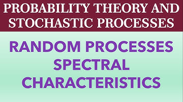 Willekeurige processen Spectrale kenmerken Inleiding