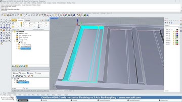 3 Axis Horizontal Finishing vs Re Roughing