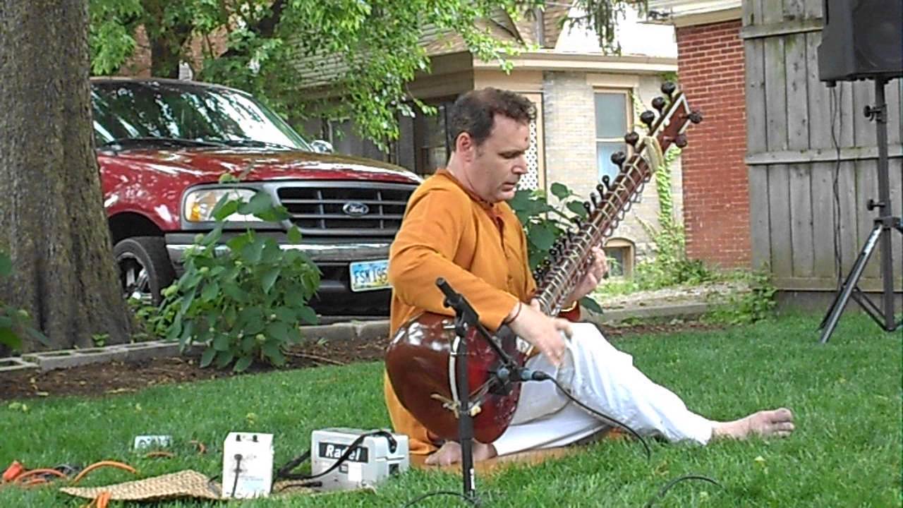 Sitar player at Festival of Flowers YouTube