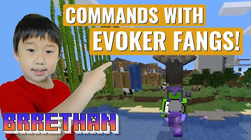 Minecraft - How to use Command Blocks with Evoker Fangs!