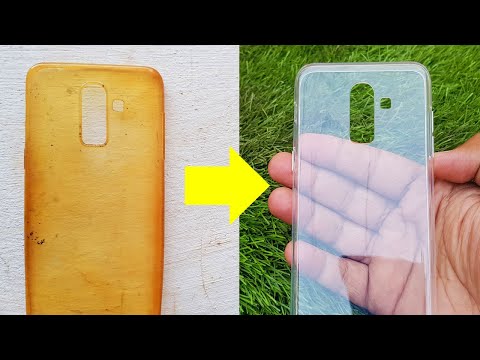 Smartphone Cover Restoration, Cleaning Yellowness of Phone