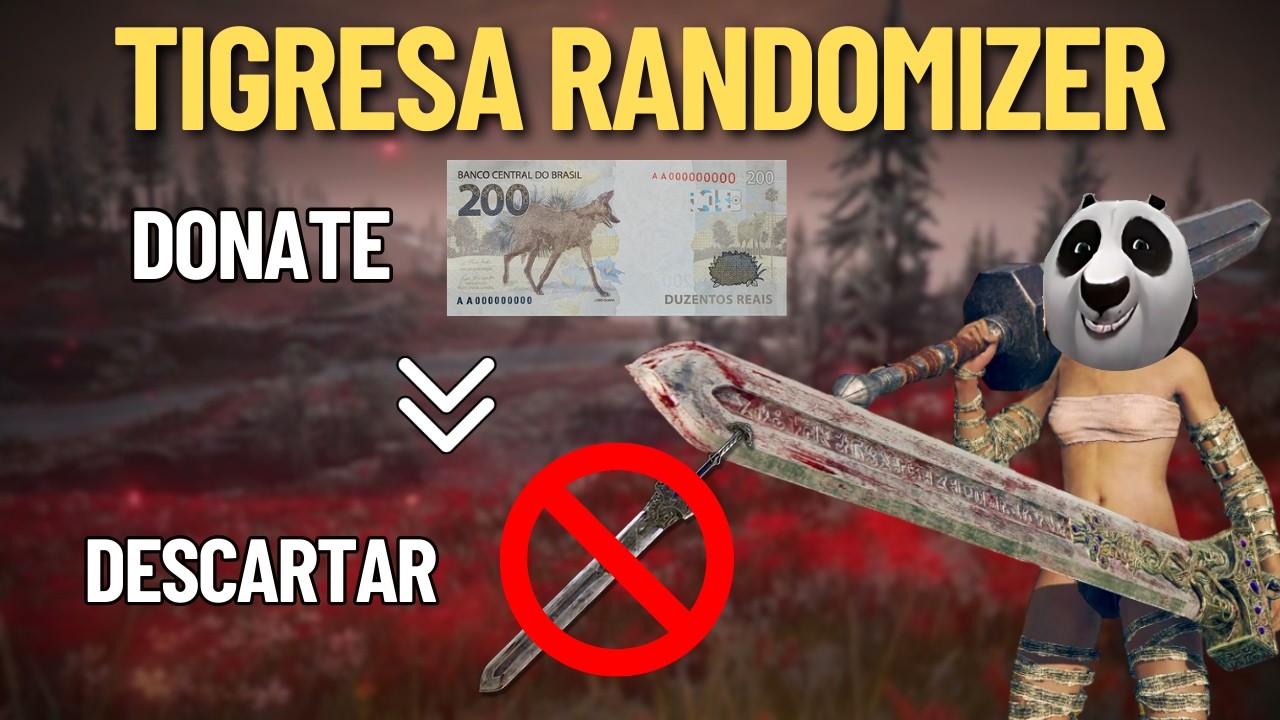 Elden Ring Randomizer, mas tenho que DROPAR itens a cada DONATE