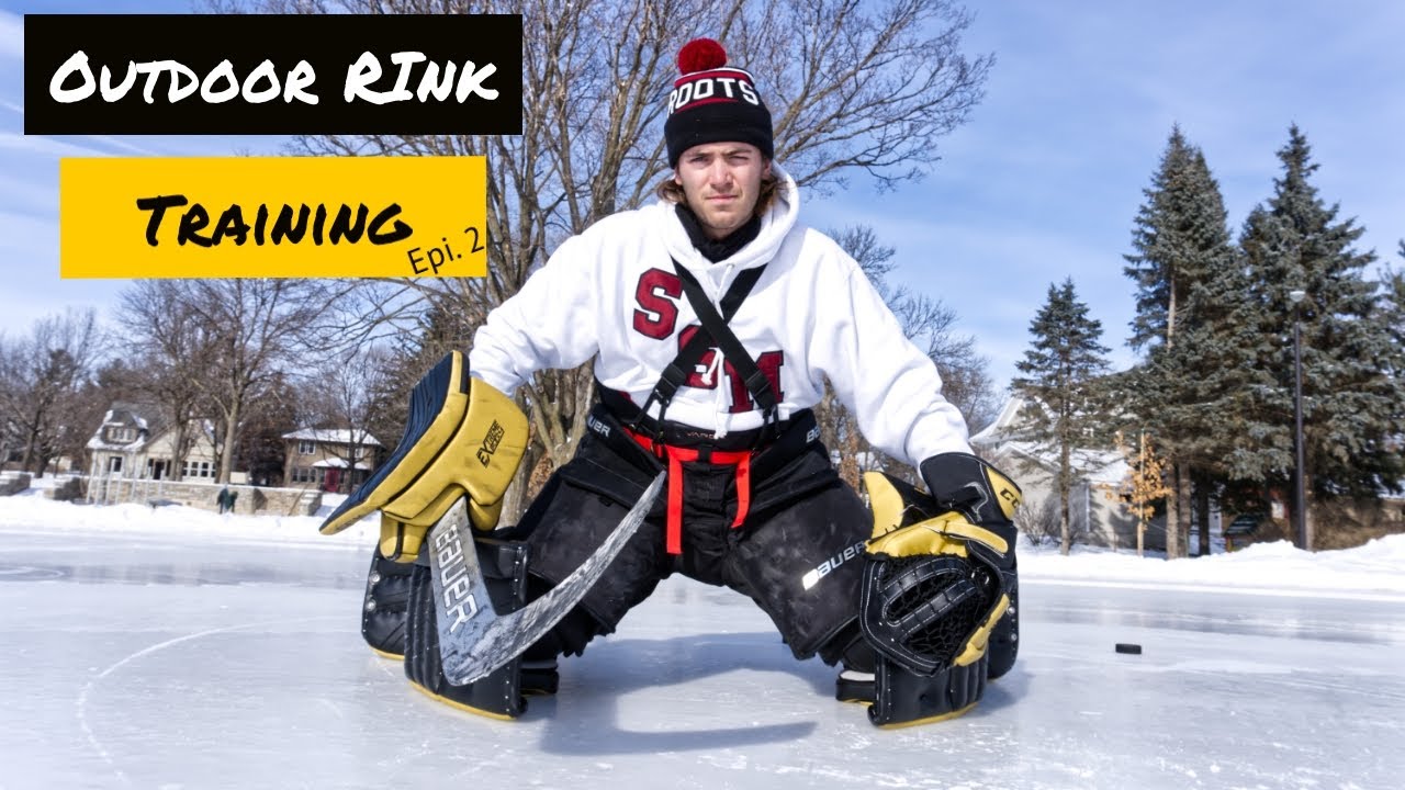 NCAA College Hockey Goalie Trains on The ODR Epi. 2 How I strap up my