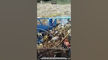 Collecting floating waste efficiently on rivers with worktool cleaner boat