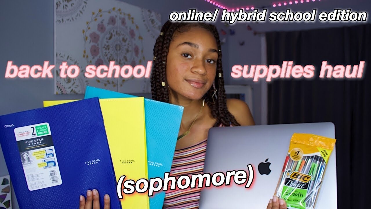 back to school supplies haul 2020! *sophomore year* online/hybrid