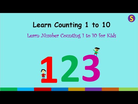 Learn Numbers and Counting 1 to 10 Sparkling Buzz Kids - in English for Kids Preschool