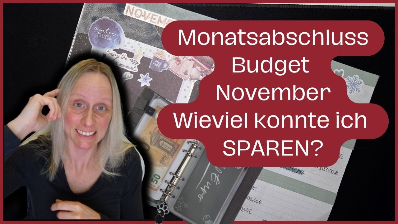 SPAREN Monatsabschluss Novemberbudget 😁💸 DAS habe ich gespart! #umschlagmethode #budgeting #vlog
