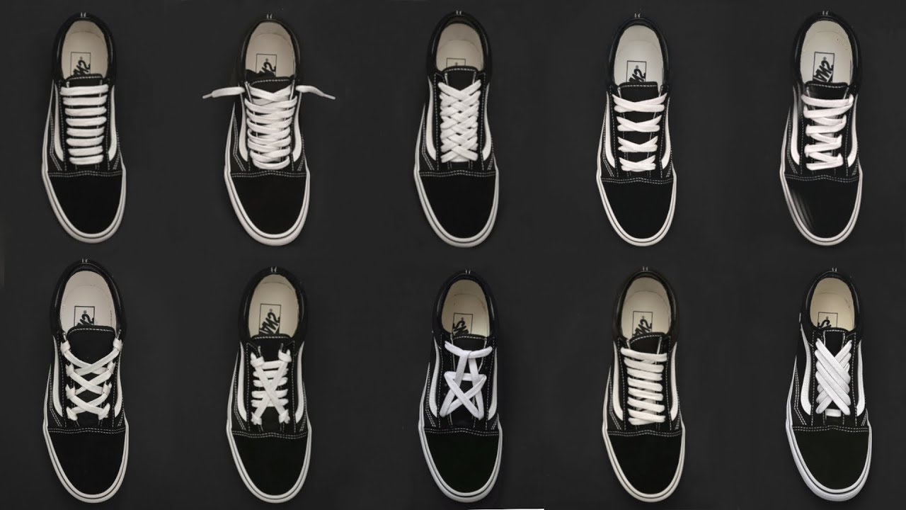 how do you lace vans shoes