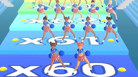 ‎Cheerleader Run 3d - All Levels Gameplay Android, iOS