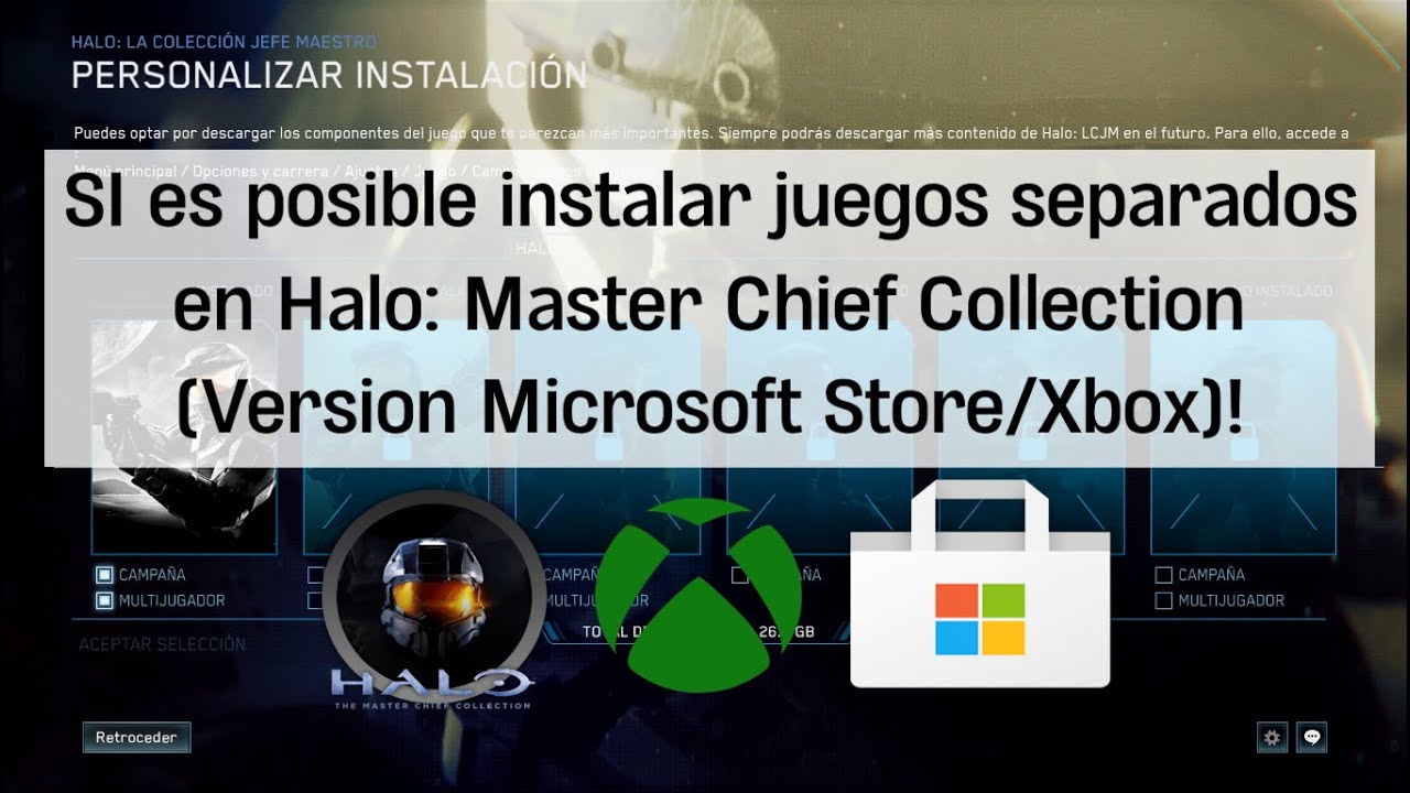 SI ES POSIBLE instalar juegos separados en Halo Master Chief