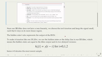 MLfAS - 09 Recurrent Neural Networks (RNNs) - 04 Implementation of an IIR Filter using a RNN