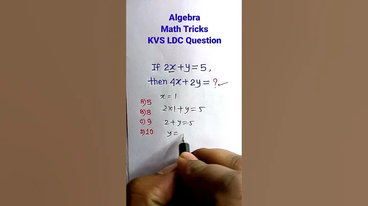 Algebra Shortcuts/ Tricks / Solutions| Algebra| Algebra Tricks| Math for SSC CGL GD CHSL| #shorts