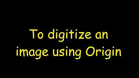 To digitize an image using Origin