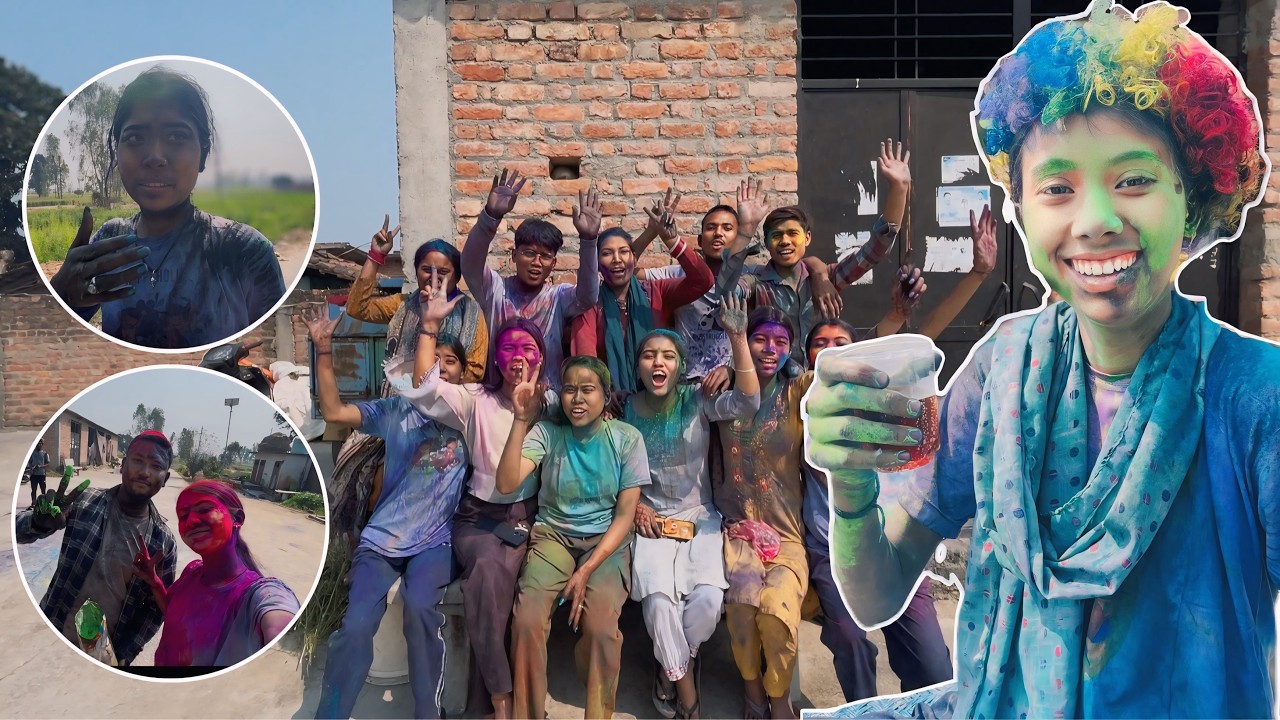 Holi celebration 🎆 with my family 😄😄 2026 #holi 