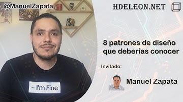 8 patrones de diseño que deberías conocer, charla con Manuel Zapata