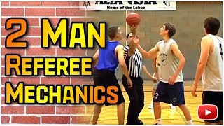 How to Officiate Basketball - 2 Man Referee Mechanics screenshot 3