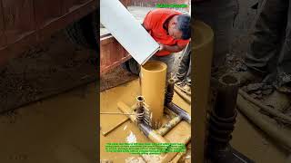 Deep Water Well Drilling 126m Down in 10 Minutes! : This Brilliant Rope Trick Stops Heavy Casing.