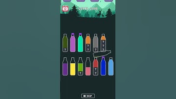 Water sort puzzle level 2498