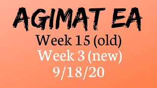 Agimat EA - 2020 Update - Week 15 Review