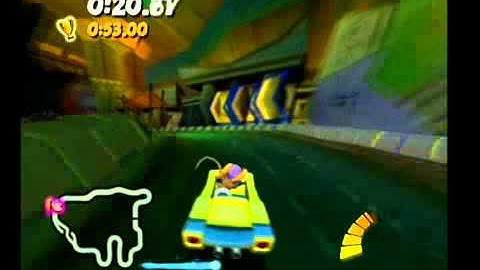 Crash Tag Team Racing [100% Walkthrough] - 32 - Crash Tests Mummies Fast Lap