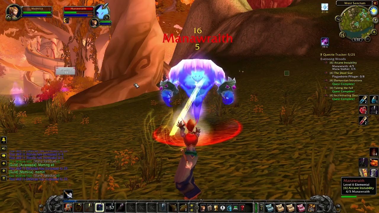 Mom playing World of Warcraft classic! Blood Elf priest! TBC Prepatch! I am never gonna make it!!