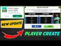 How to create player in dls | New features player create dls23