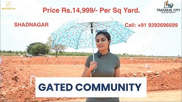 TRANQUIL CITY | CALL: +91 9392696699 |SAMYUKTHA DEVELOPERS | SHADNAGAR | @bhasker_sunkaramoni #plot
