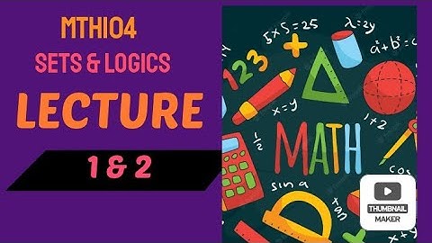 MTH104 short lecture 1& 2