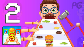 Burger Stack 3D: Cooking Games part 2