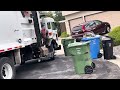 Organics garbage truck 101023