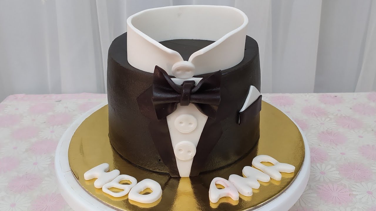 تزيين تورته العريس 🤵 بشكل راقي جدا وجميل