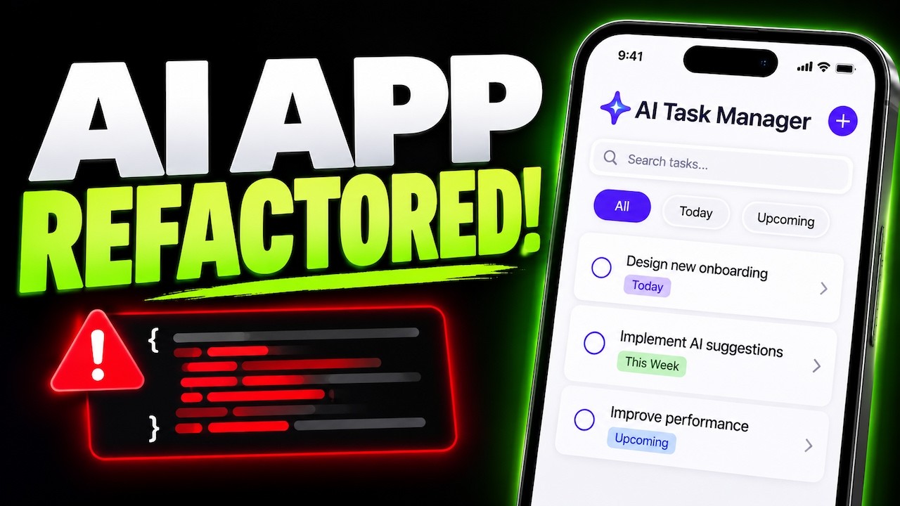 Fix and Improve a SwiftUI AI Task Manager App - YouTube