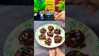 Sirf Bread Se Doughnut 🍩 |no Oven no yeast |Chocolate Doughnut#food #recipe#shortsfeed#shorts#bread