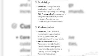 Core PHP Vs PHP Frameworks 