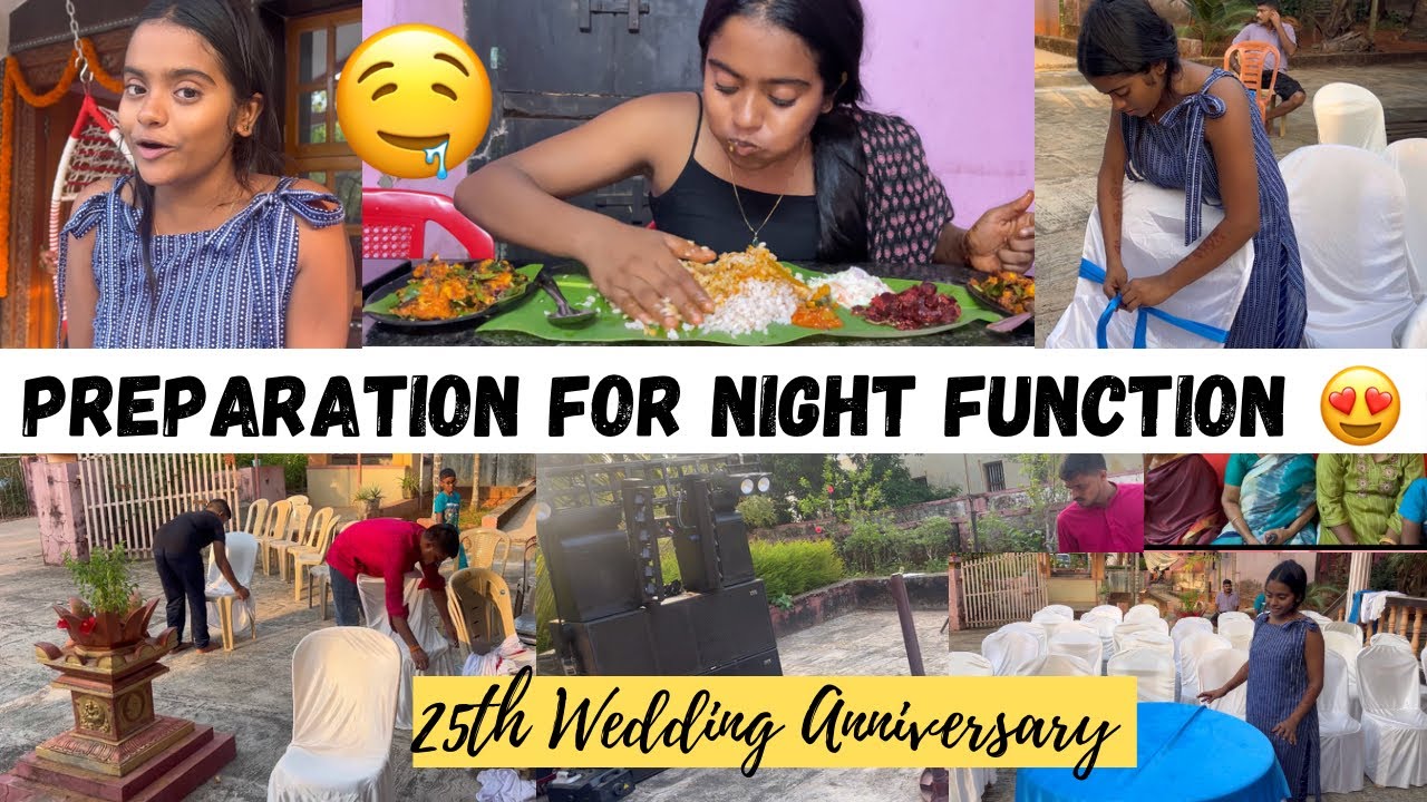 Preparation for Night 25th Anniversary Party😍Rakshita Tulu Talks 