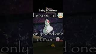 Baby Boneless is so small he only need one popcorn  #animalcompany #vr #fyp